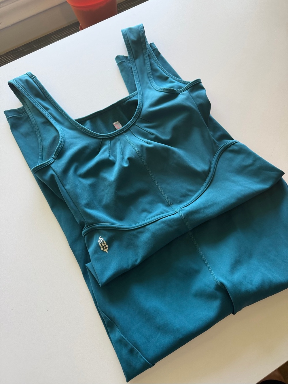 FP Movement by Free People Teal Jumpsuit Romper